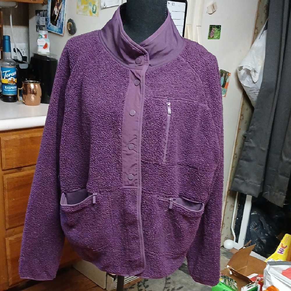 PINK Victoria's Secret Purple Teddy Jacket